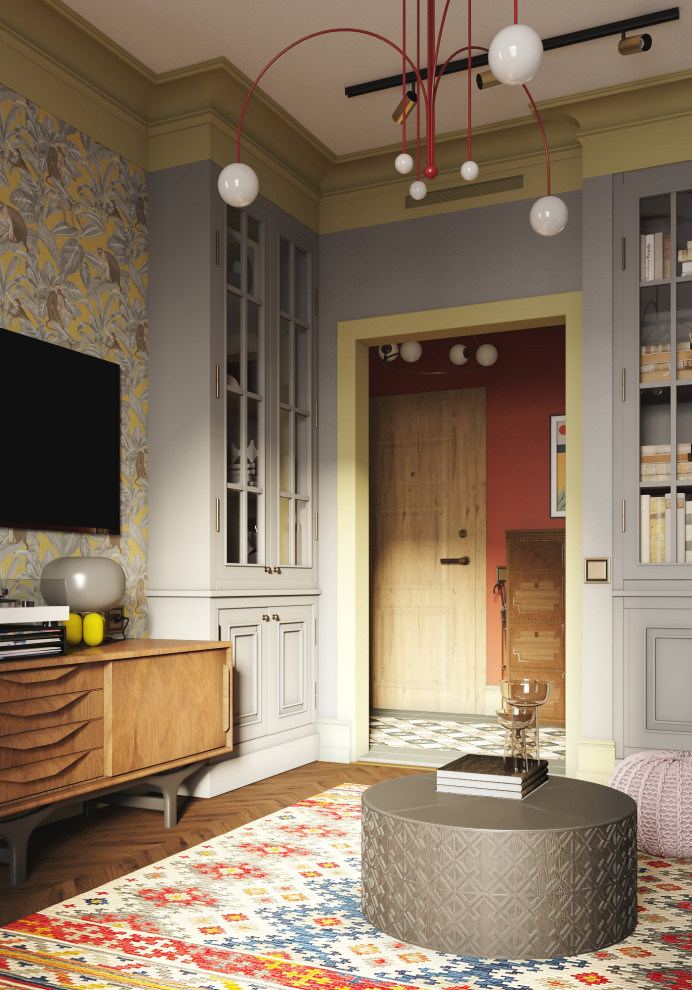 Яркая квартира "с характером" в ЖК Shome в стиле фьюжн