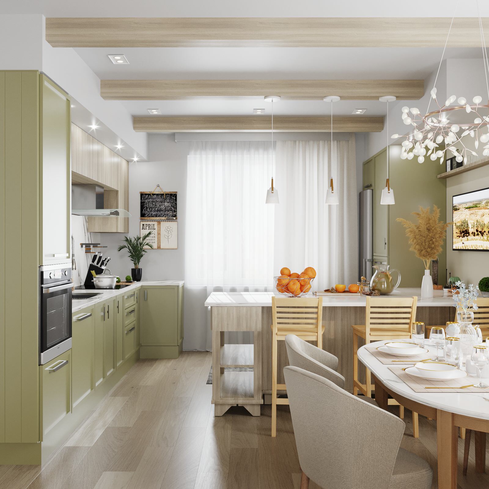 Обложка проекта: Загородный дом. Общественная зона