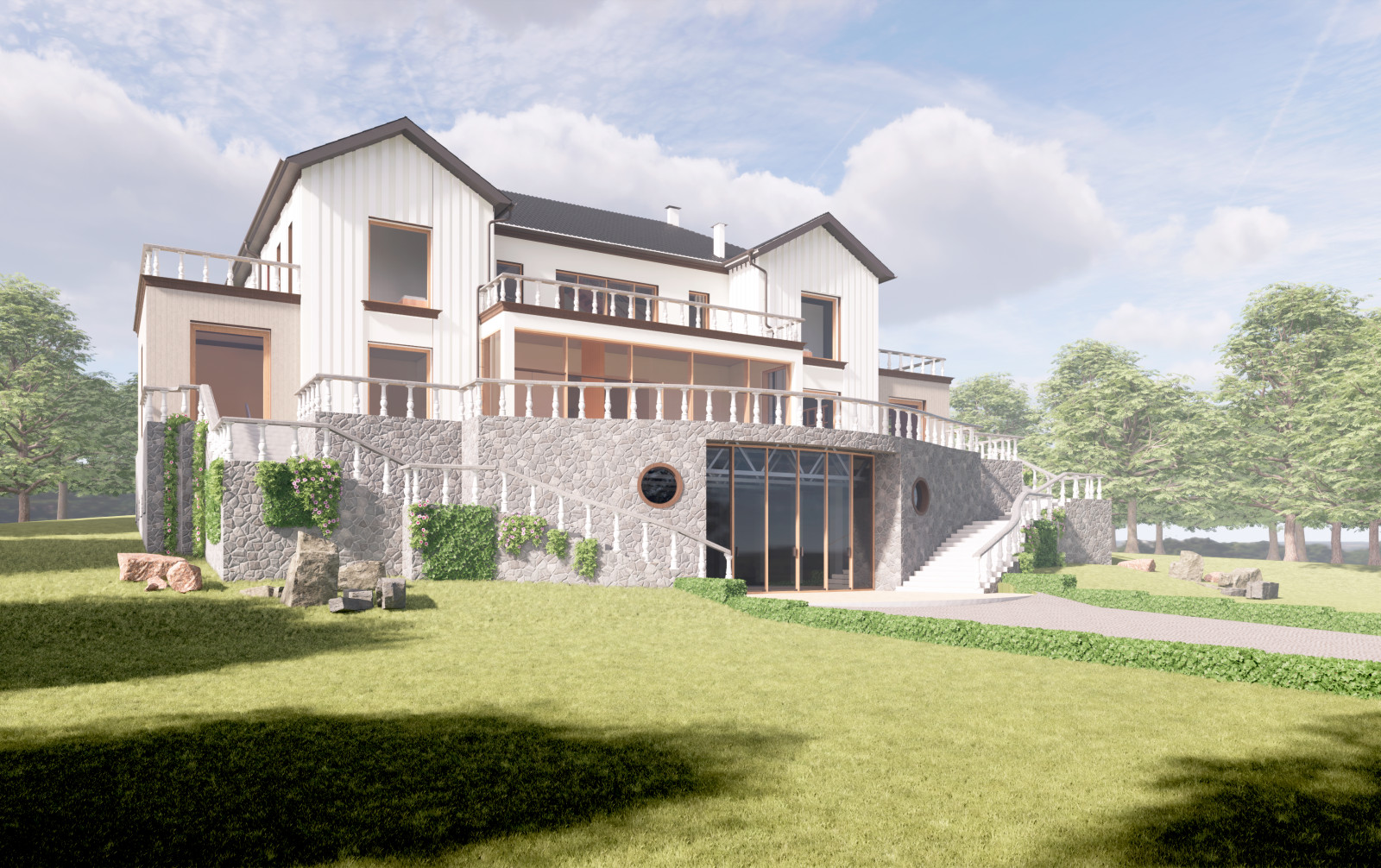 Обложка проекта: Гостиница для семейного проживания в курортной зоне Комарово