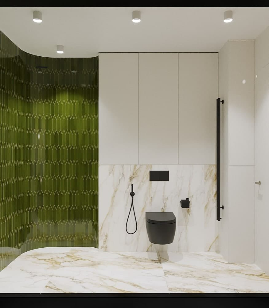 Ванная.Майолика и мрамор