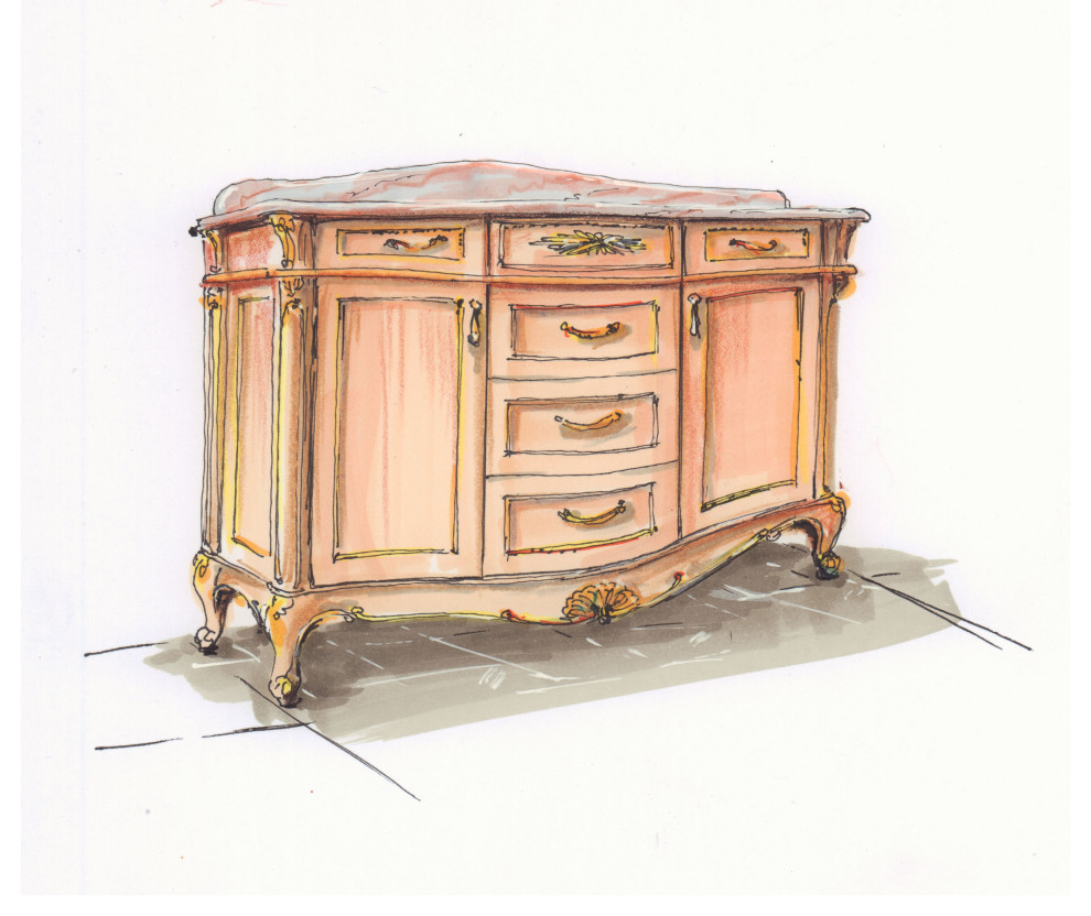 Обложка проекта: комод в прихожую - артобъект