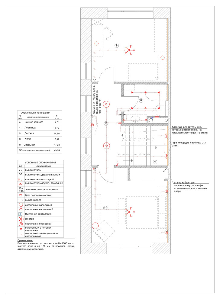 Рабочий и эскизный  проект. Таун-хауз Вяземское 156 м.кв.