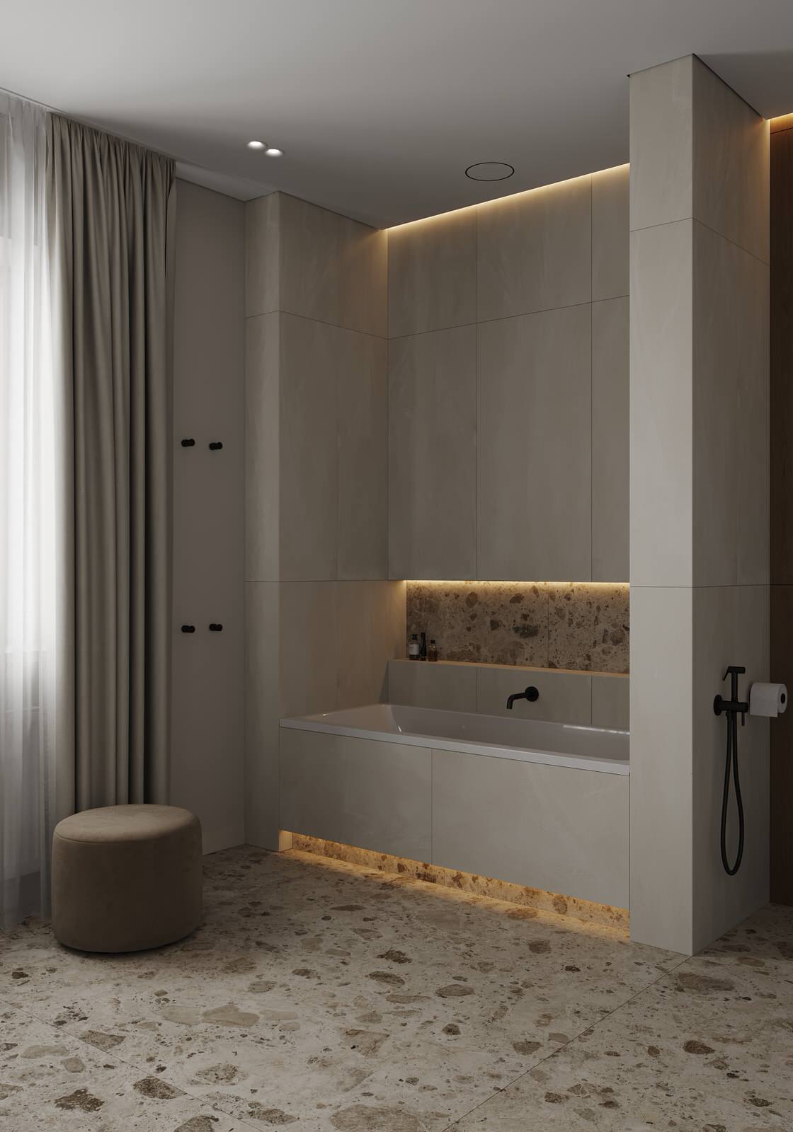 Обложка проекта: Санузлы (Частный дом в Малой Валяевке, Пензенская область)