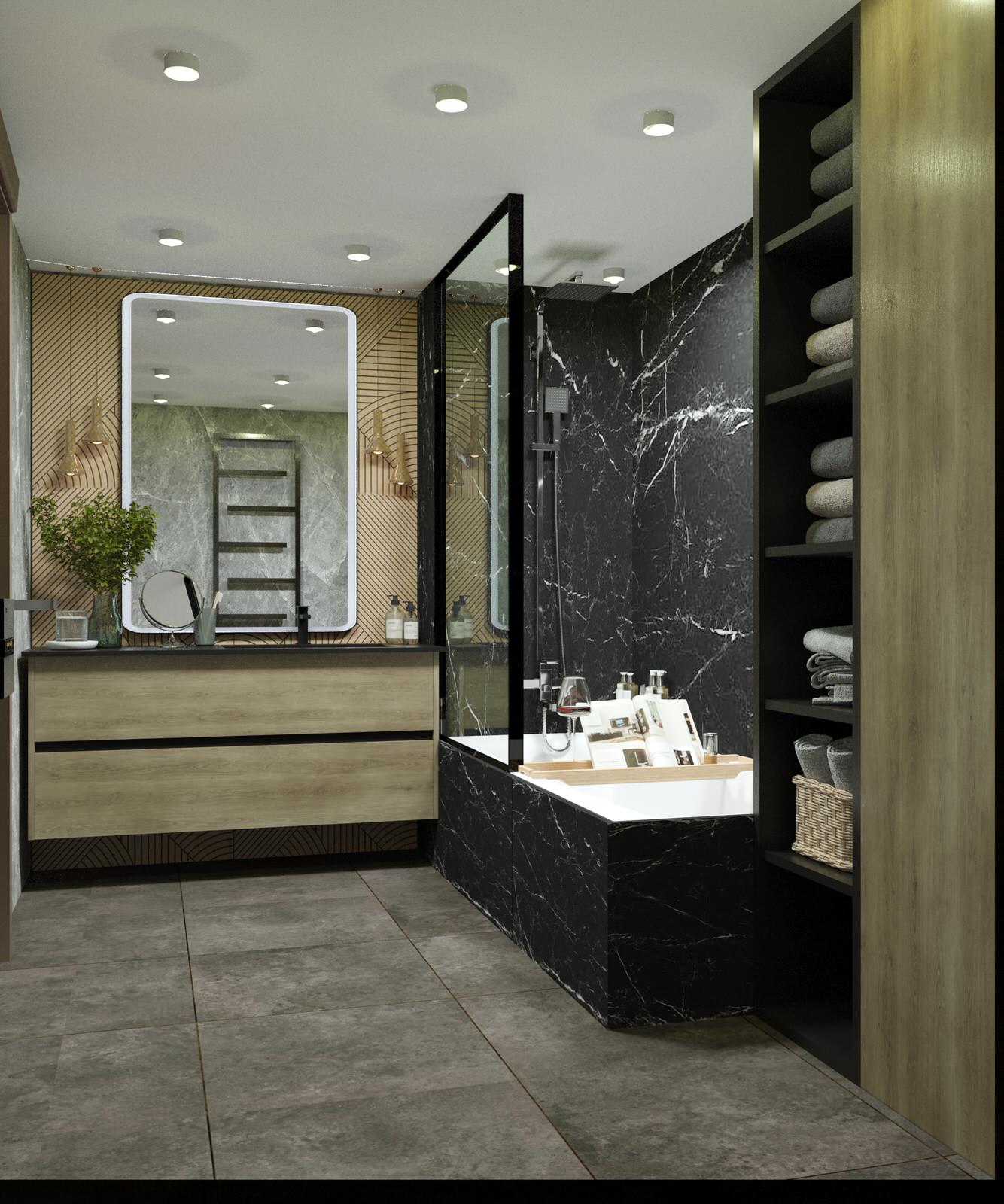 Обложка проекта: Ванная в современном стиле