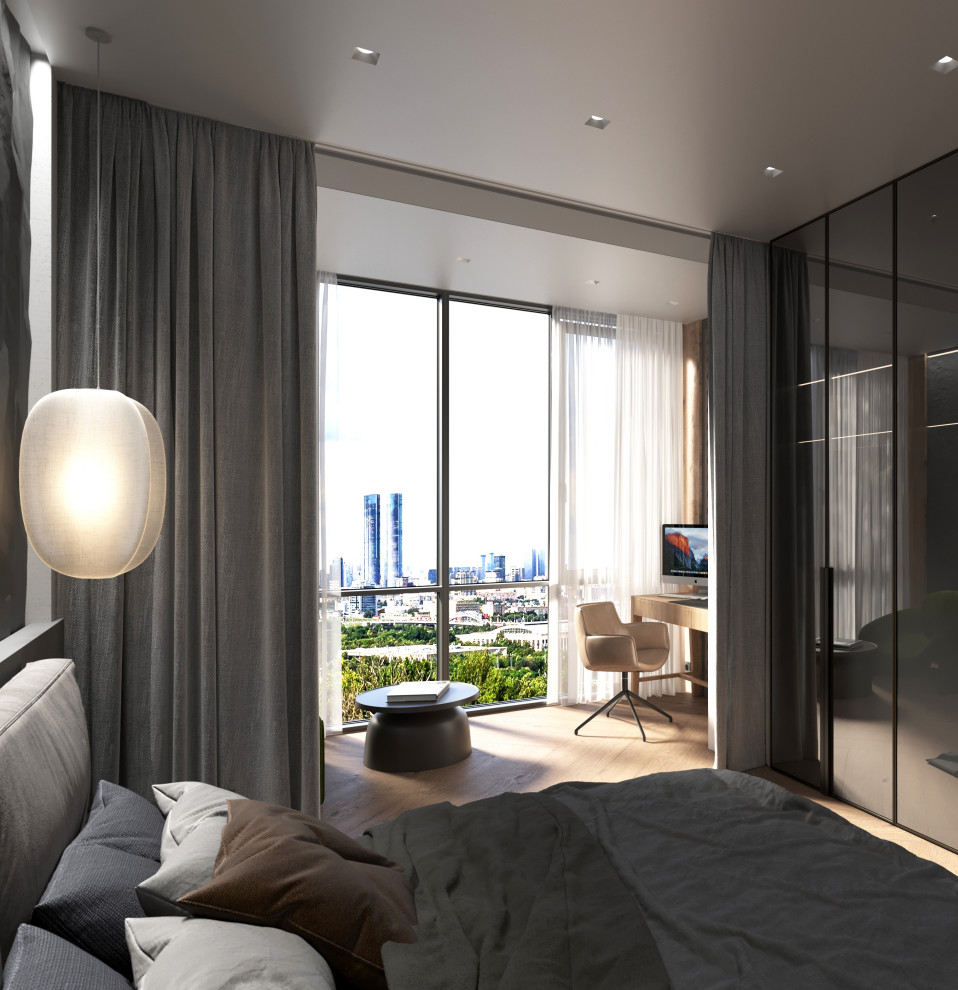 Дизайн интерьера спальни 19,7 м²