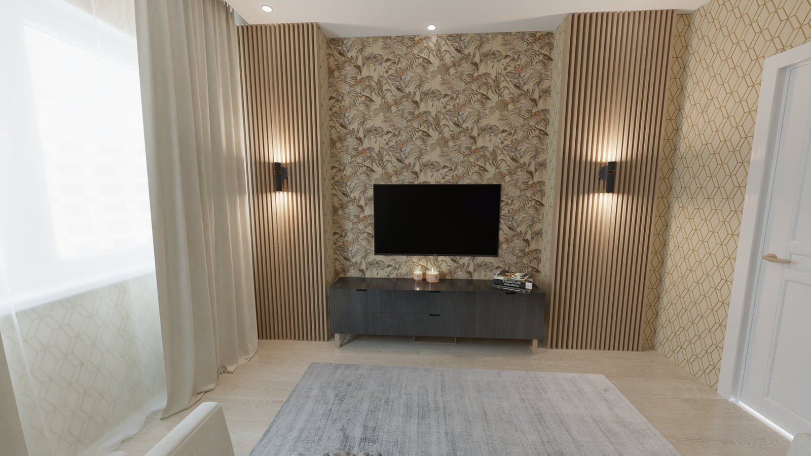 Обложка проекта: Дизайн решение для гостиной