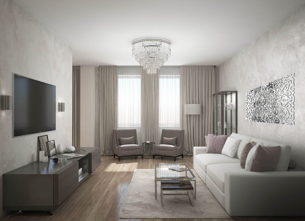 Обложка проекта: 2-ух комнатная квартира на ул. Мосфильмовская