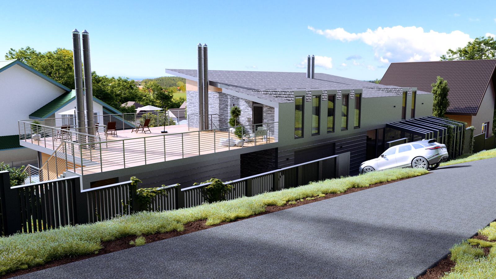 Проект дома в стиле шале в пгт. Красная Поляна г. Сочи