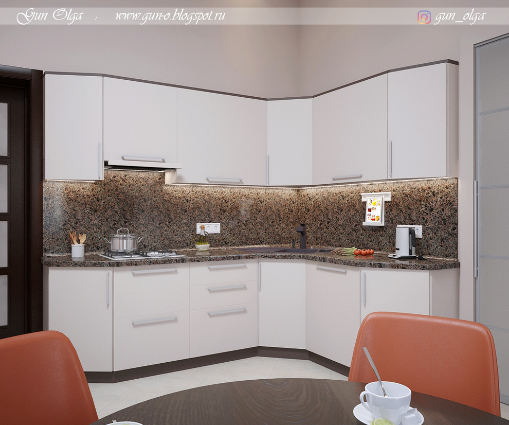 Обложка проекта: Кухня. Дизайн и визуализация для мебельной компании в интерьер заказчика