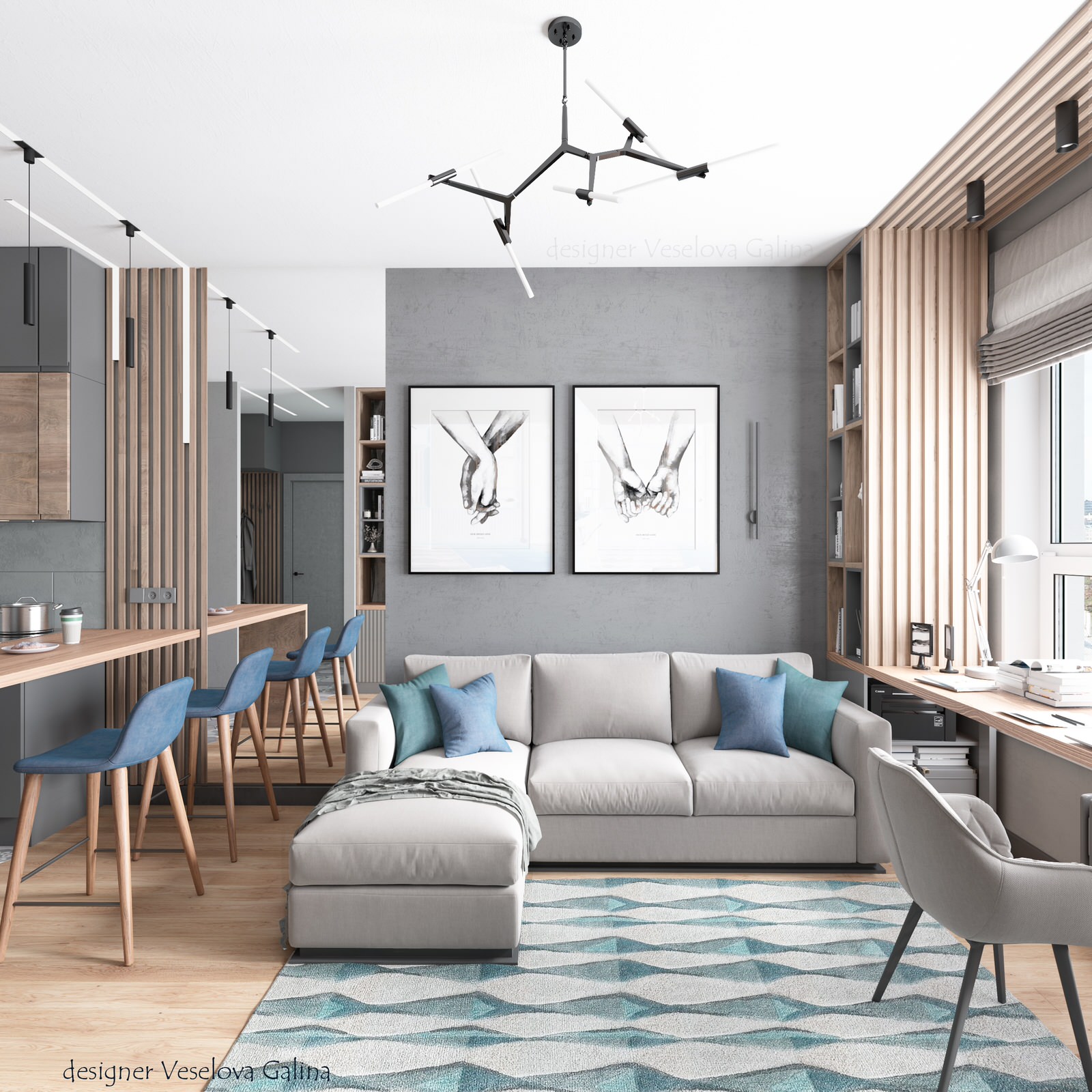 Кухня гостиная