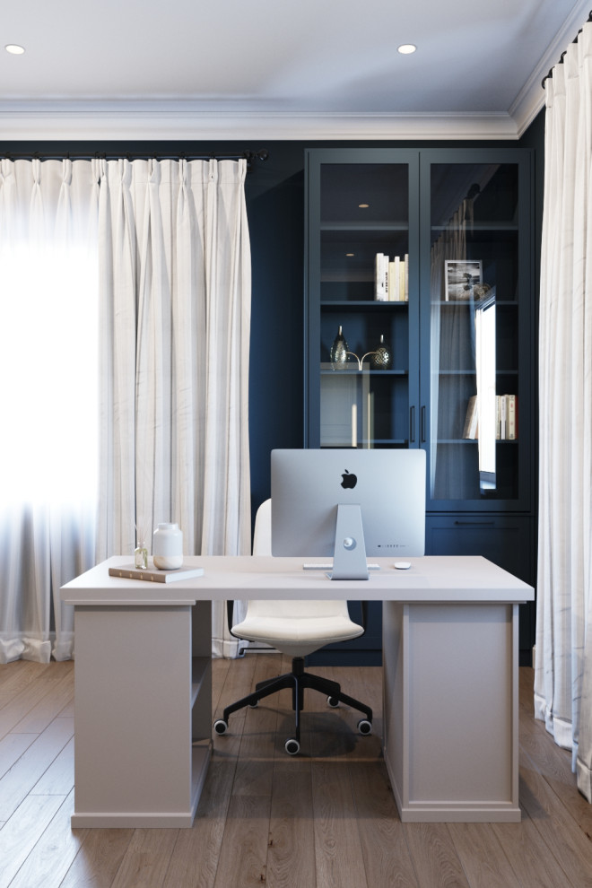 Коттедж с камином, современная классика