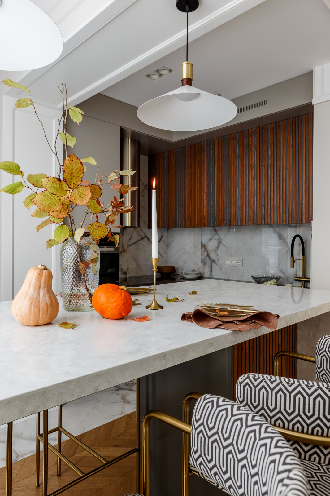 Реализованный дизайн проект квартиры в ЖК "Горный"