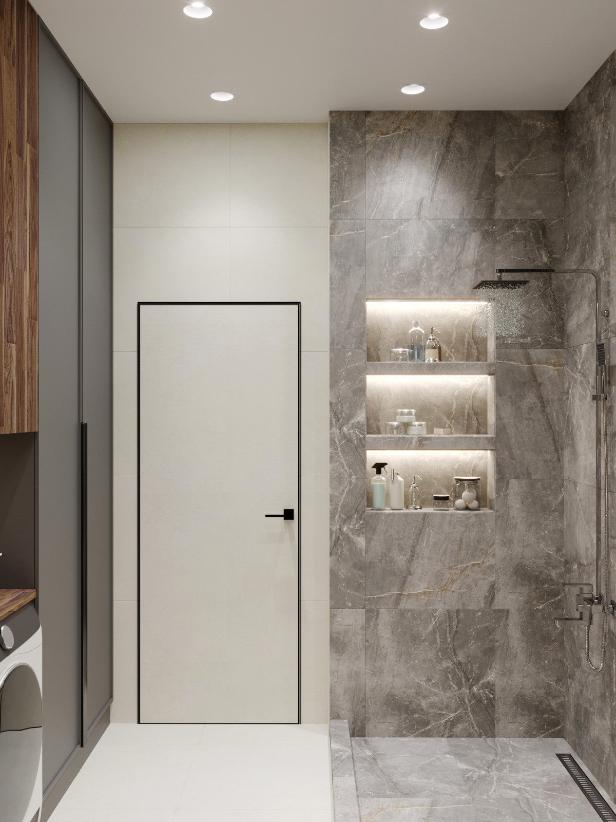 Квартира в серых тонах