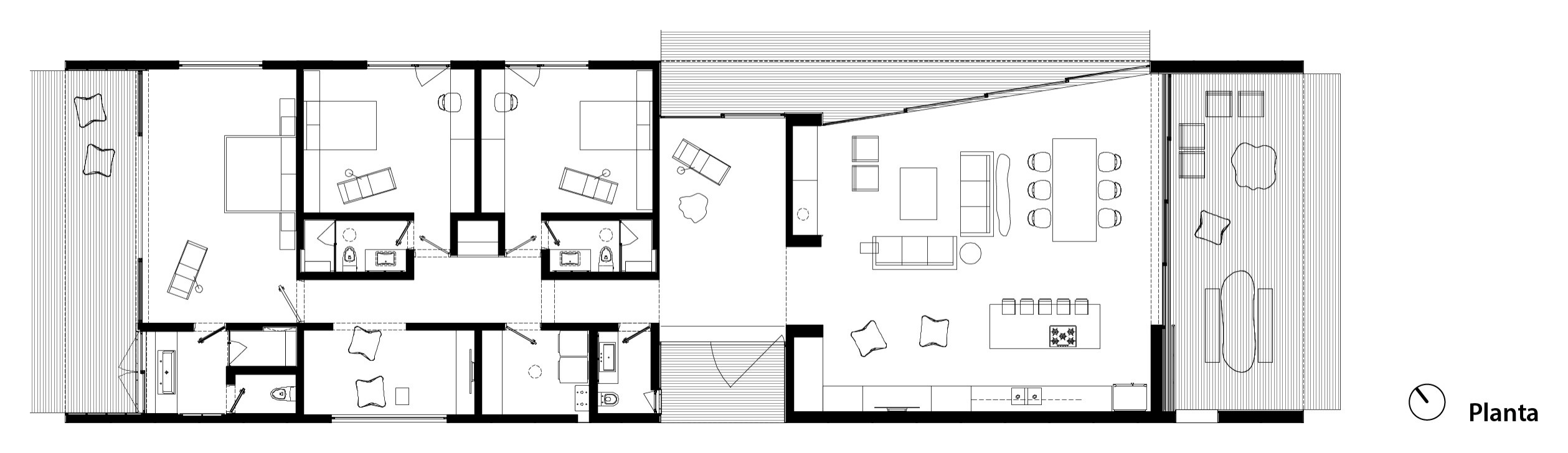 Houzz Мексика: Убежище для холостяка на холме