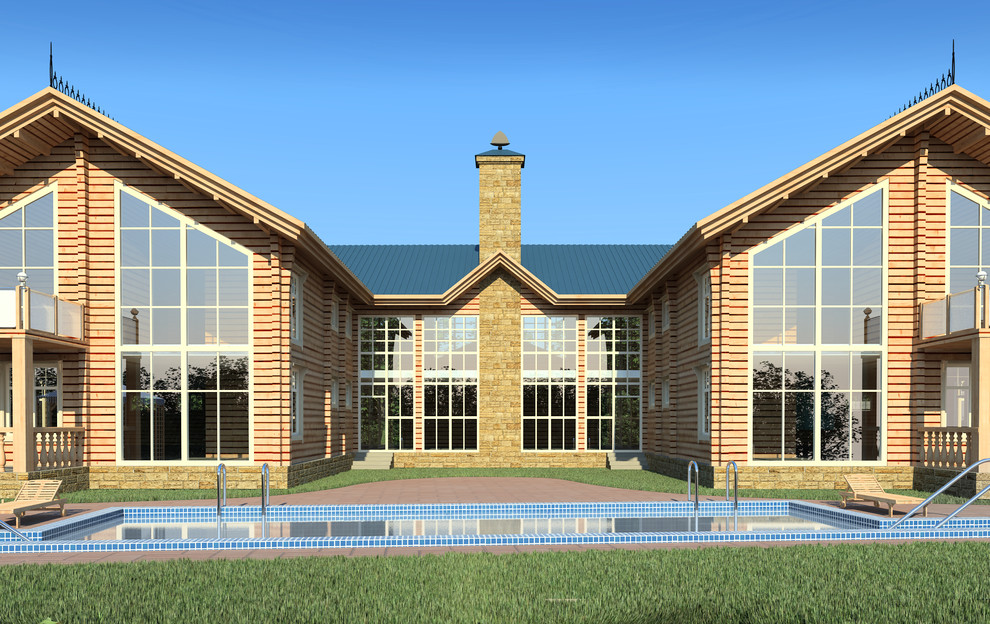 Деревянный коттедж в Токсово