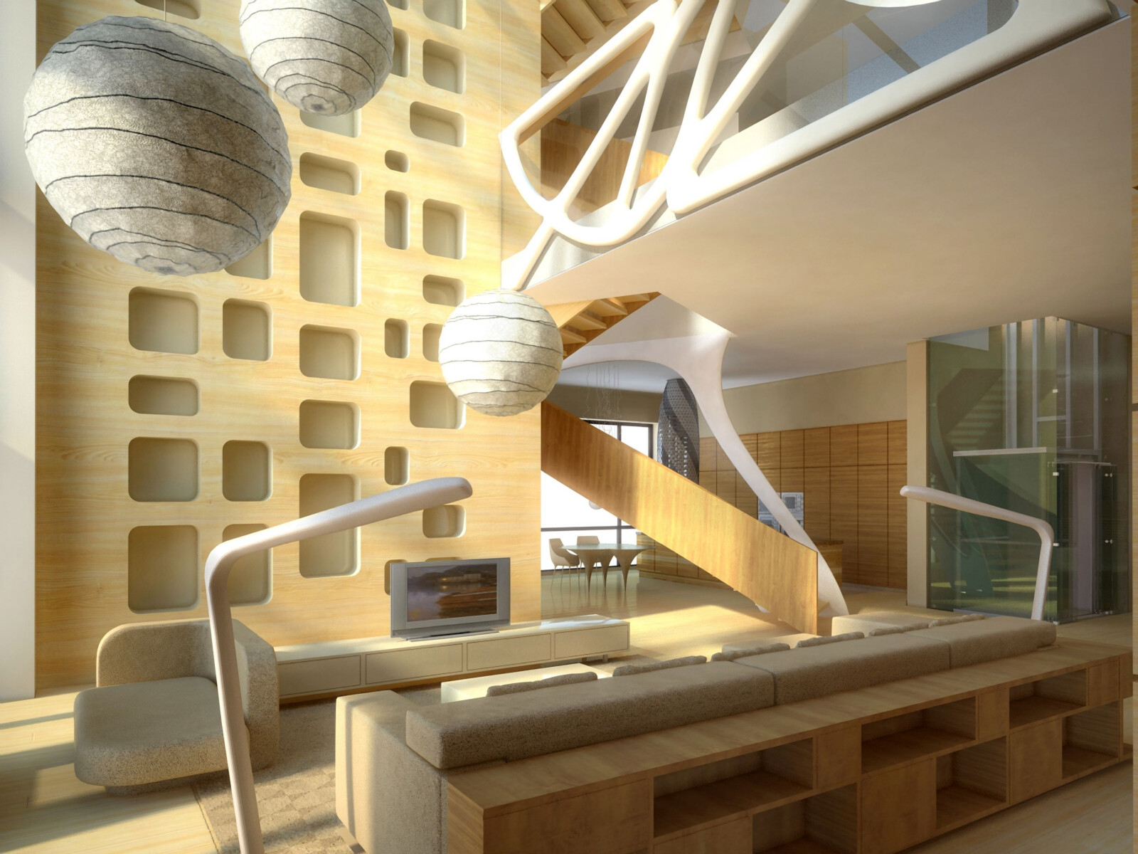 Обложка проекта: House in a pine forest - the 3D view