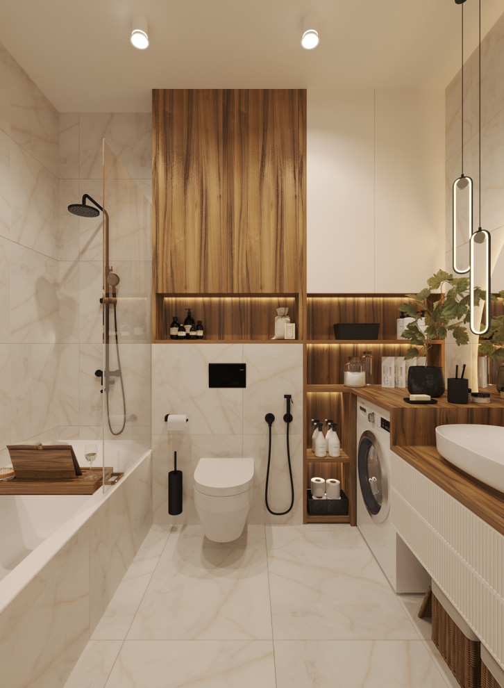 Обложка проекта: Санузел в современном стиле