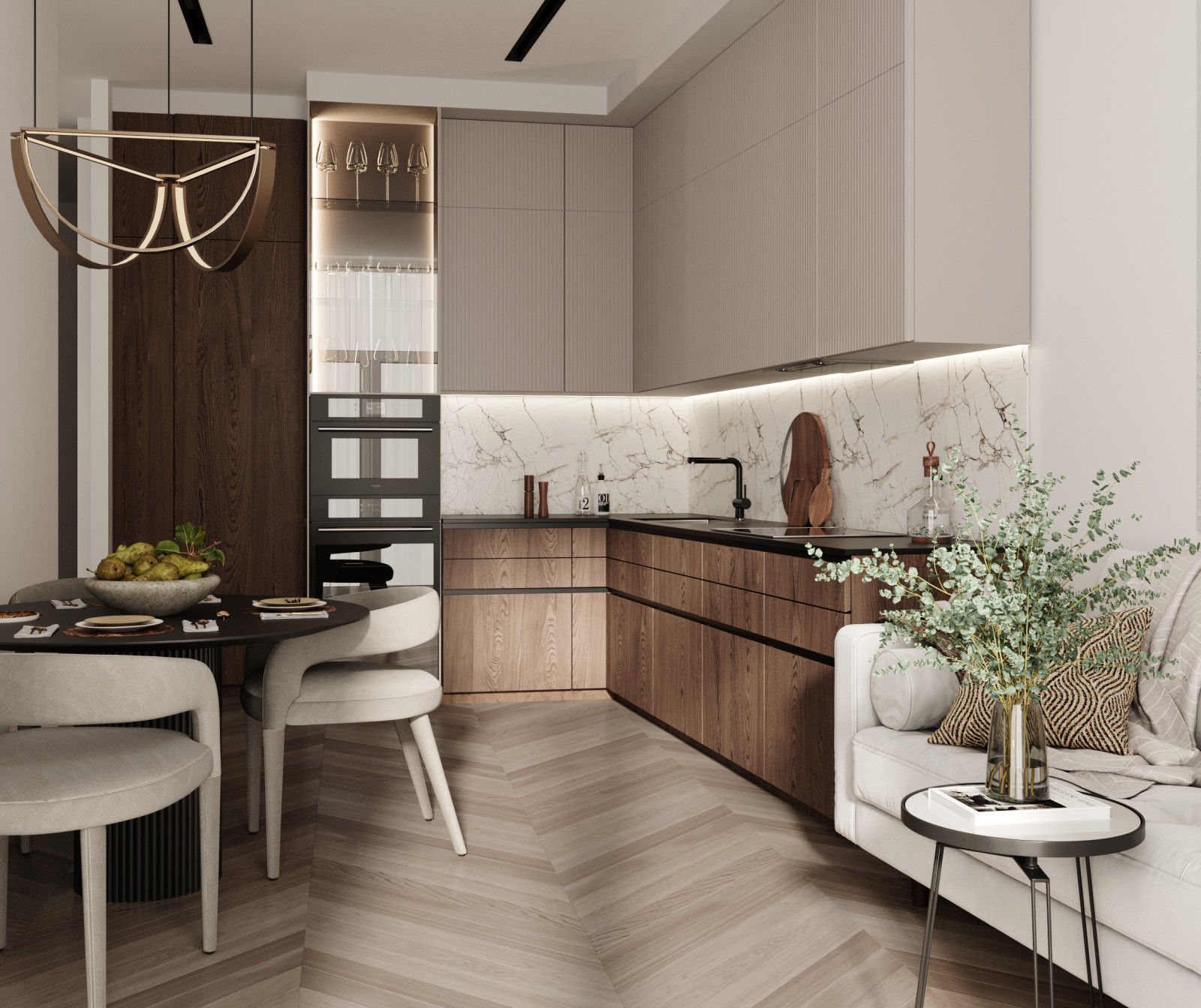 Обложка проекта: 2-комнатная квартира в ЖК «5 звезд» в Санкт-Петербурге