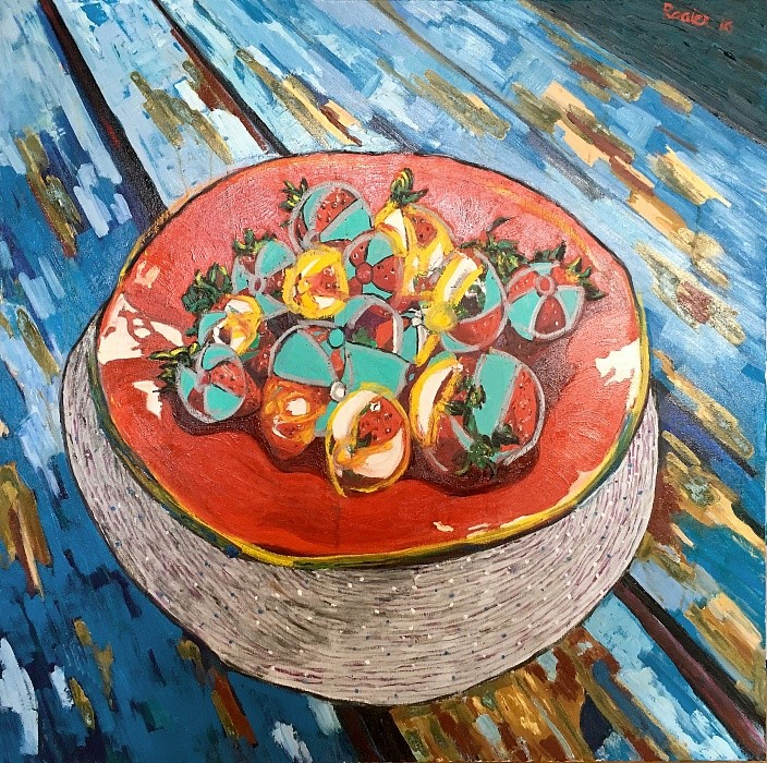 Bowl of strawberries