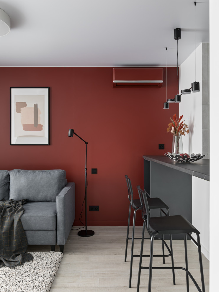 Цветовой минимализм в арендной квартире .