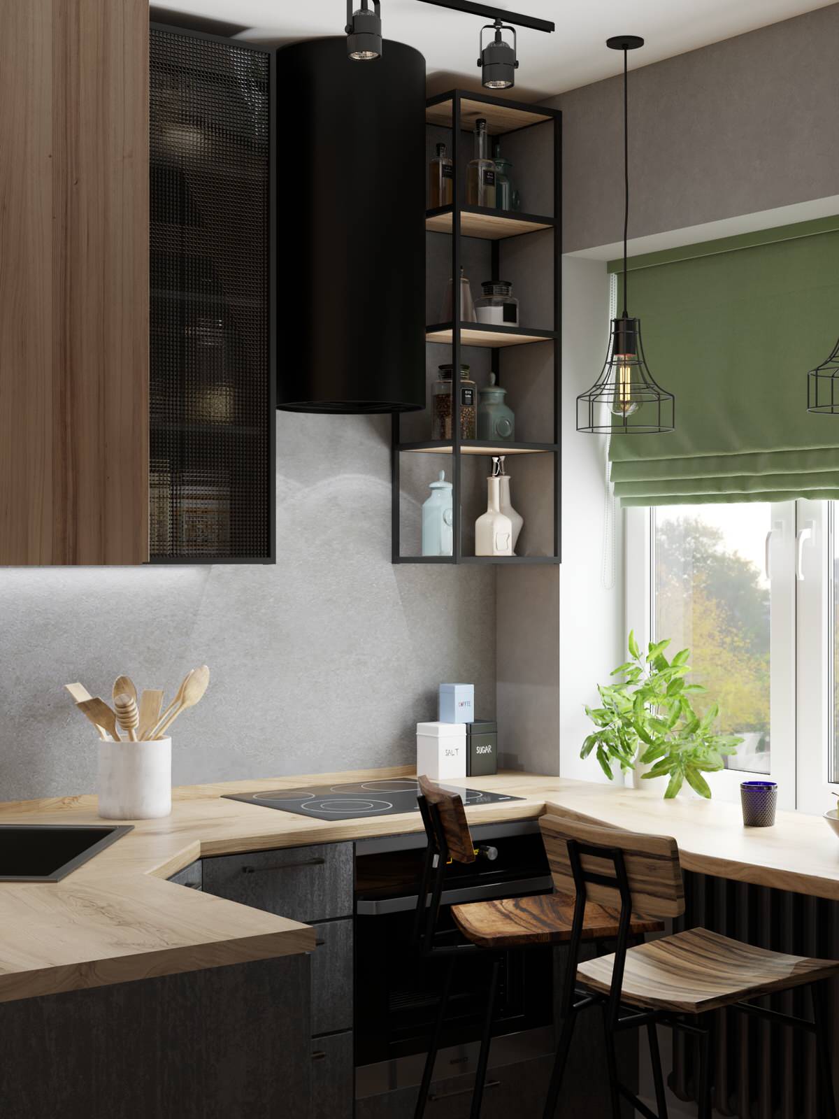 Маленькая графитовая квартира