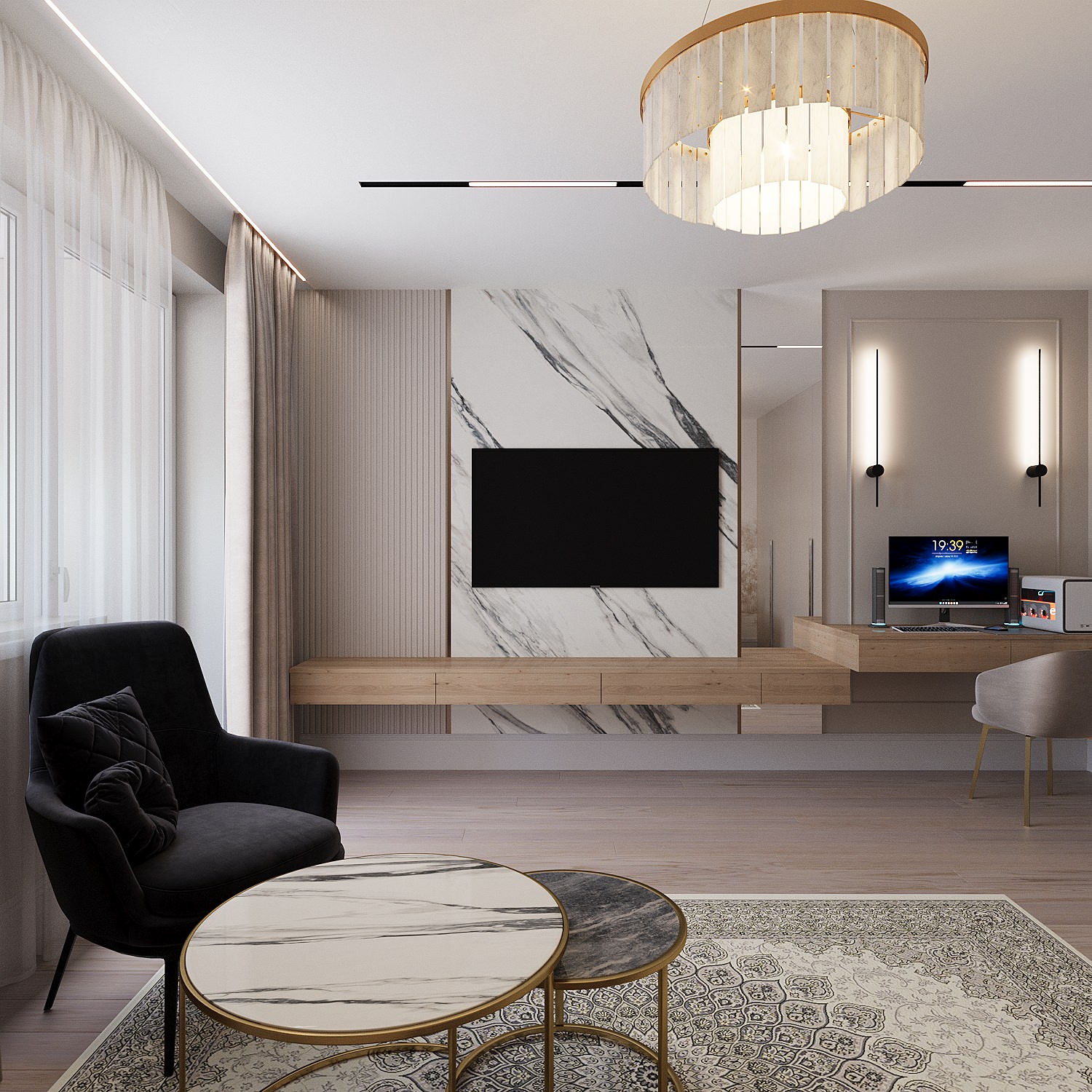 Дизайн проект квартиры 80 кв.м.