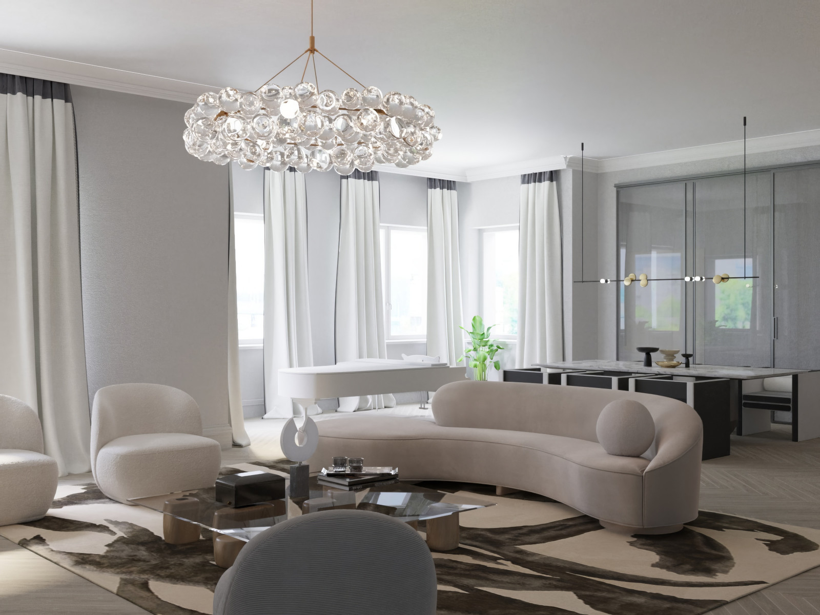 Обложка проекта: Квартира ЖК «One Trinity Place» | 127,6 м2