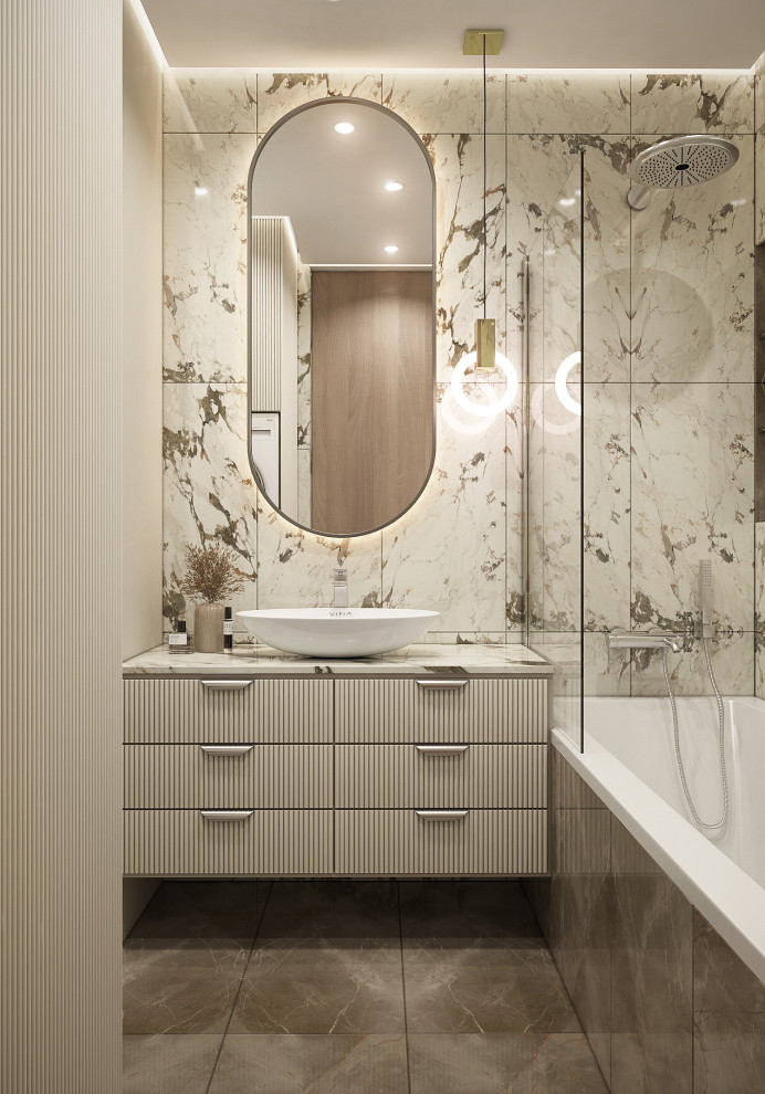 Современный светлый интерьер квартиры