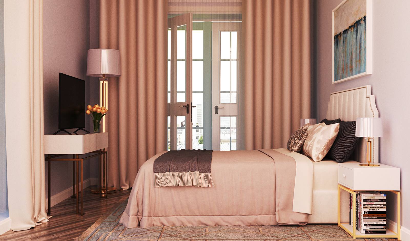 Обложка проекта: Проект "3D проект спальни"