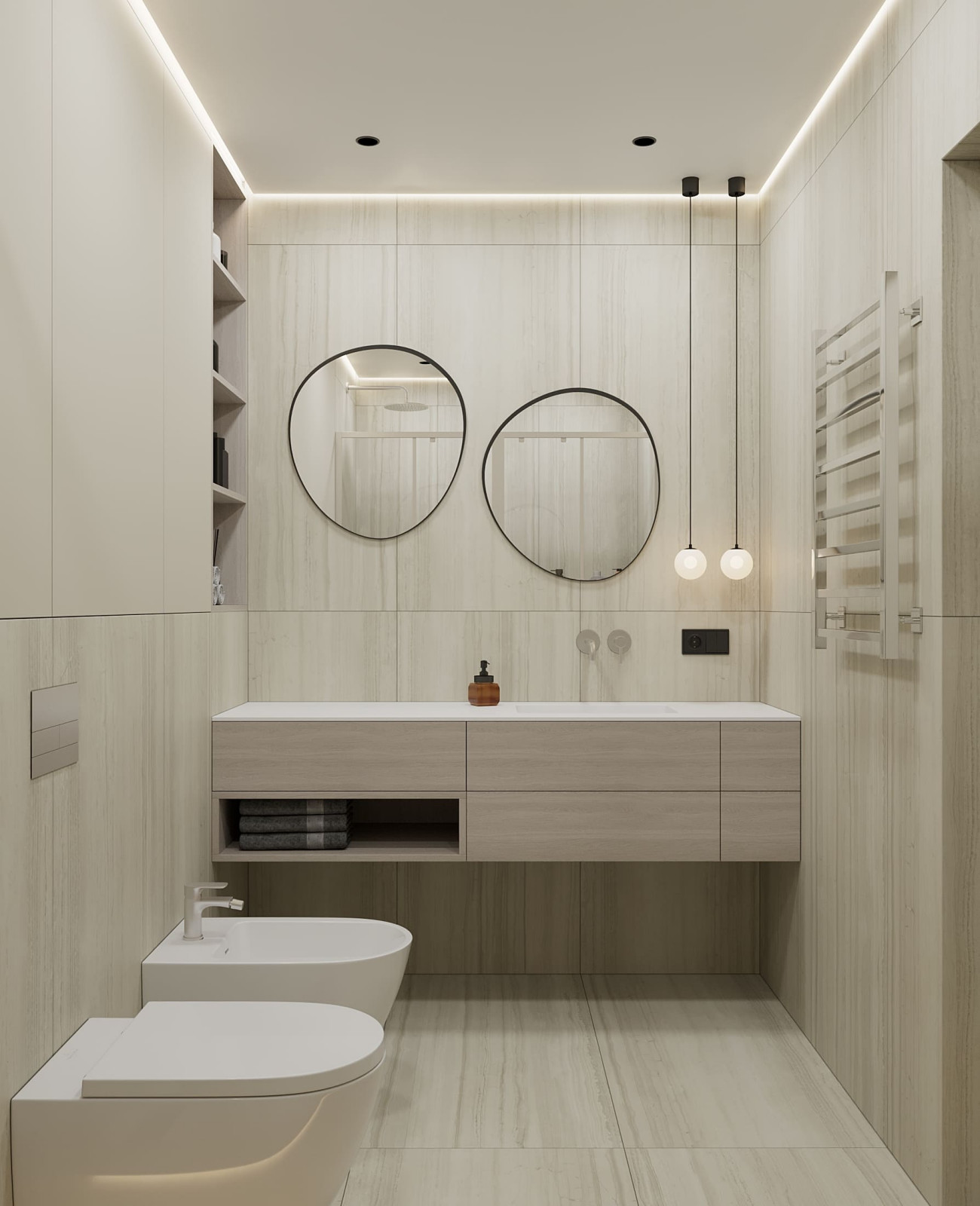 Дизайн-проект пентхауса для молодой пары