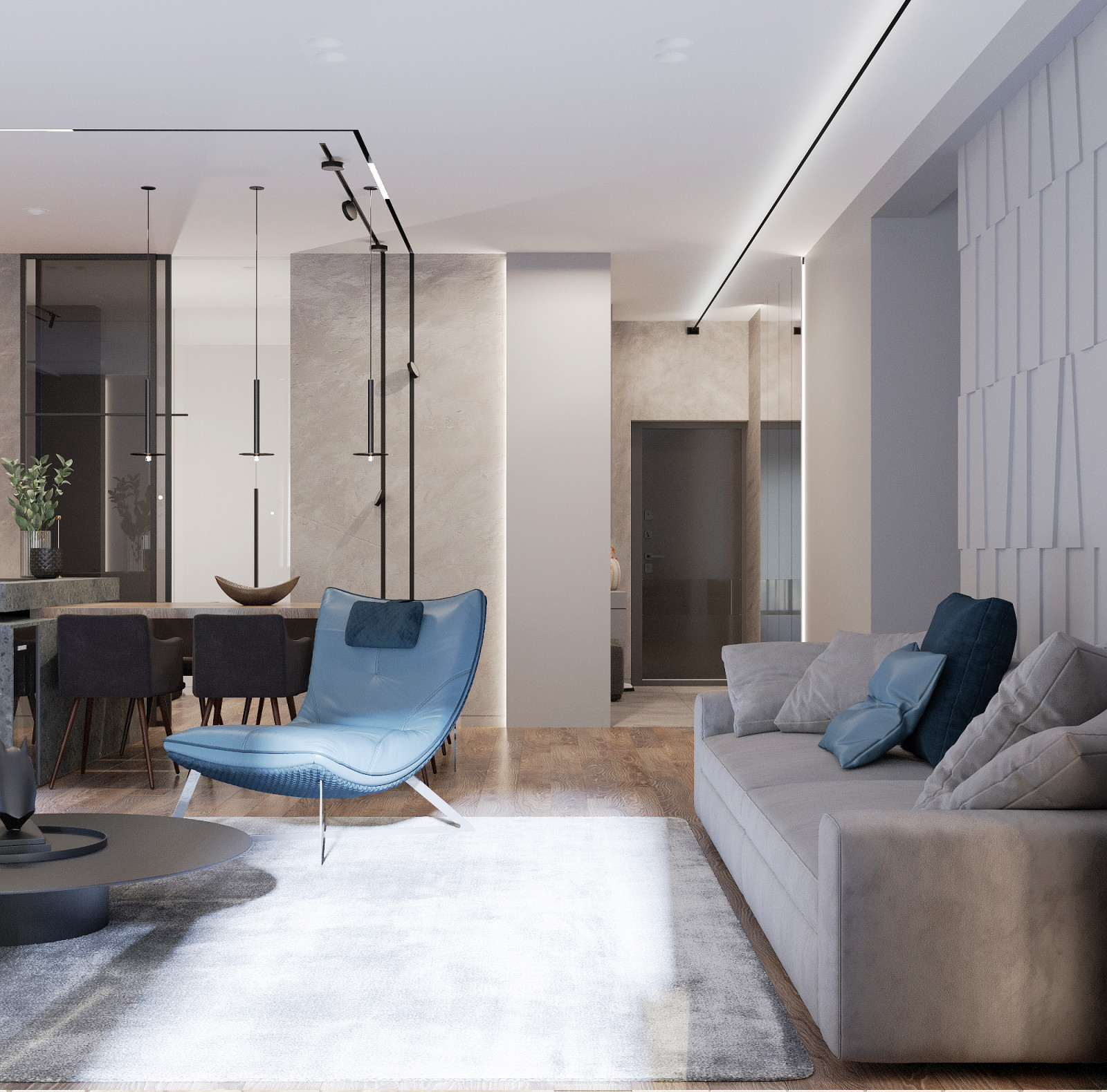 Дизайн-проект квартиры в жк Аквамарин г. Владивостока