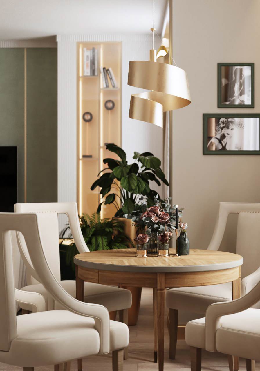 Квартира в стиле неоклассики в ЖК Небо