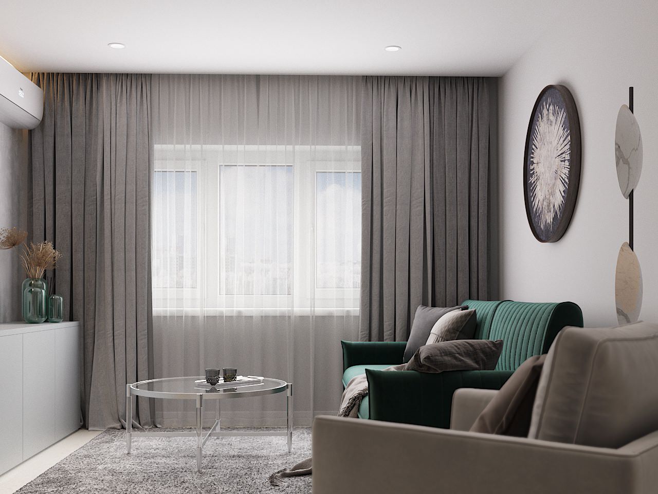 Дизайн проект гостиной