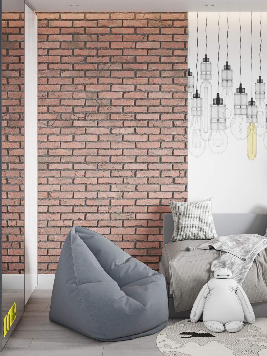 Обложка проекта: Детская для мальчика, 13 кв.м