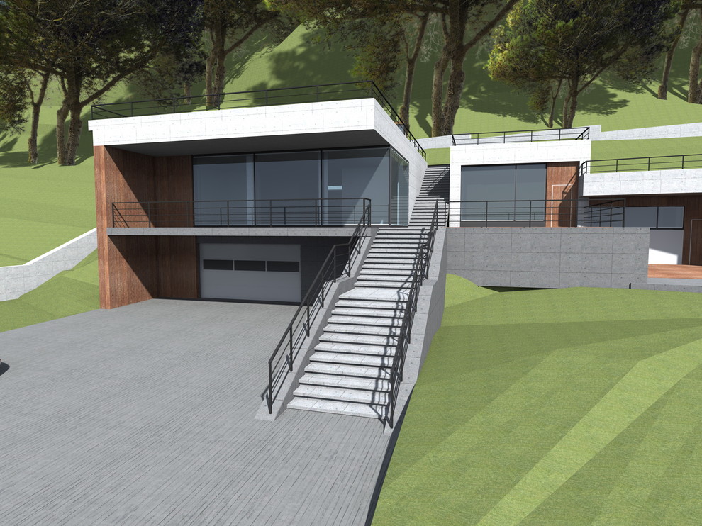 Дом на склоне