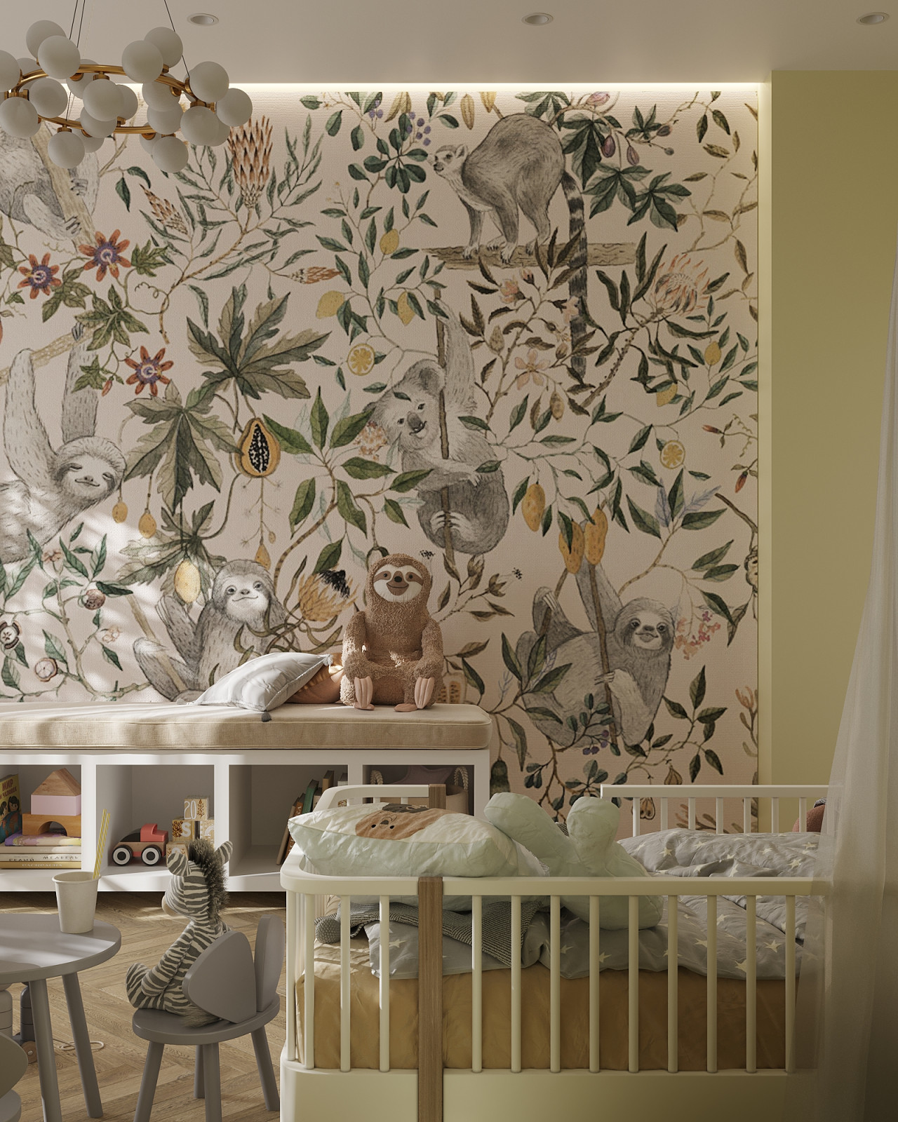 Детская с лемурами