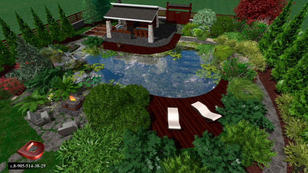 Проект ландшафтного дизайна участка 20 соток,