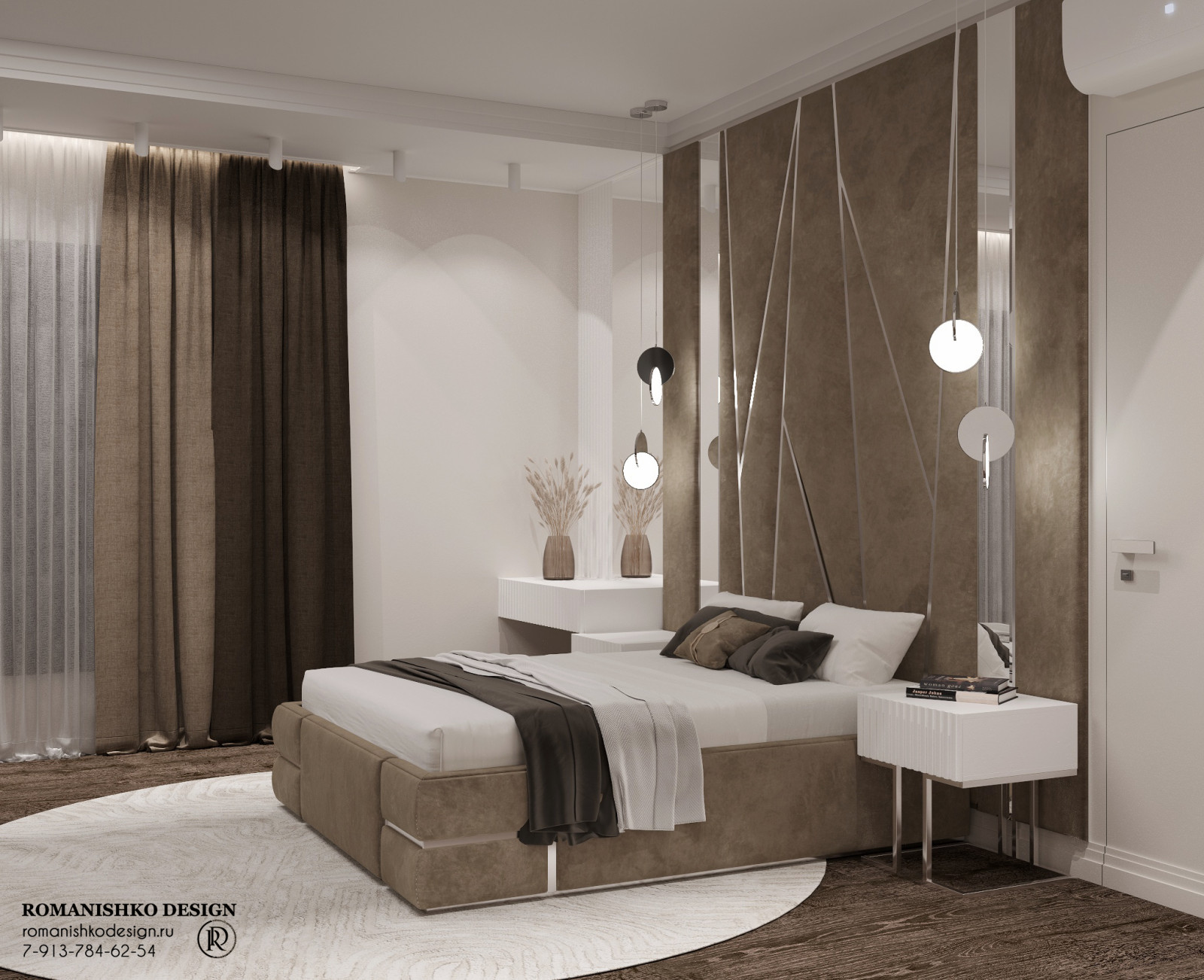 Визуализация спальни в Приобском