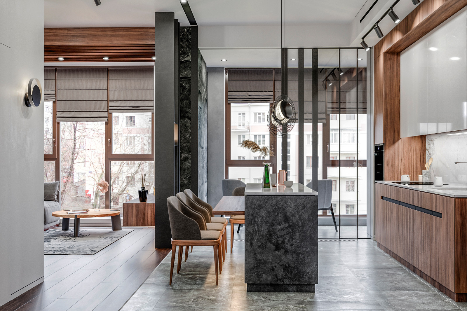 Обложка проекта: Стильный дизайн квартиры ЖК Редсайд