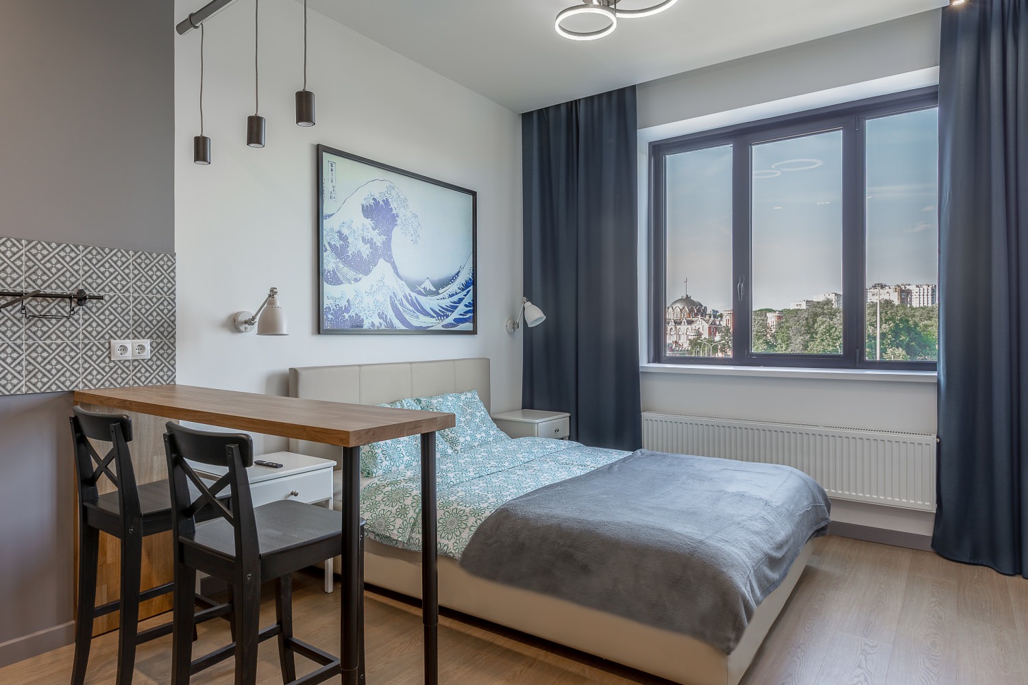 Черно-белый интерьер