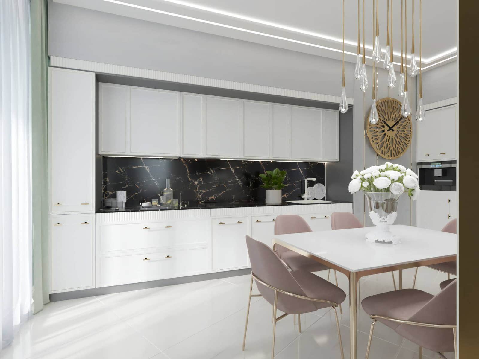 Дизайн и ремонт квартиры на Золоторожском Валу — Золотой акцент