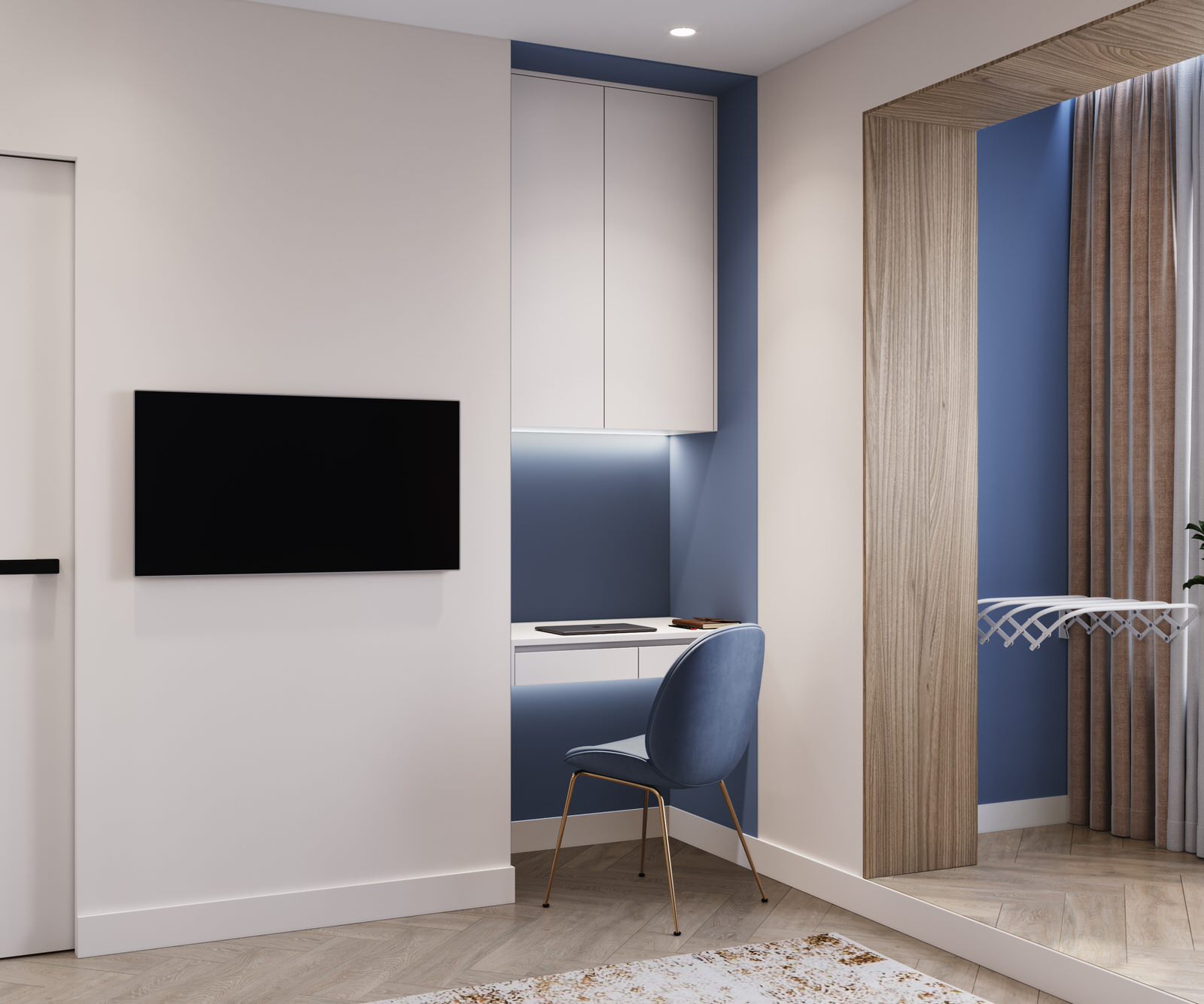 проект "Элегантные ассоциации на 63 м2"