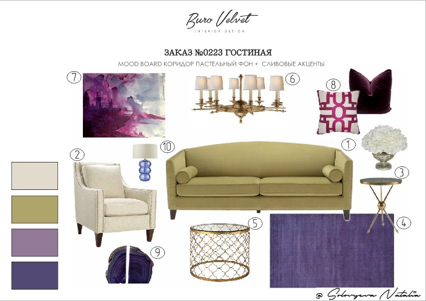 Обложка проекта: Концепт-борд для двухкомнатной квартиры