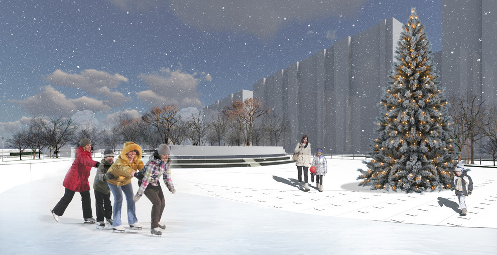 Концептуальное предложение благоустройства территории сквера Л.Ровнина