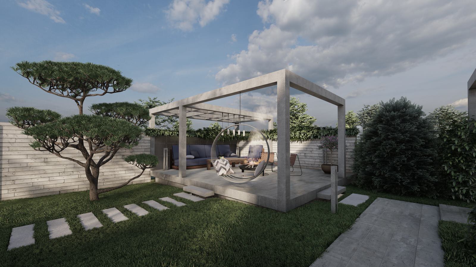 Сад в стиле минимализм