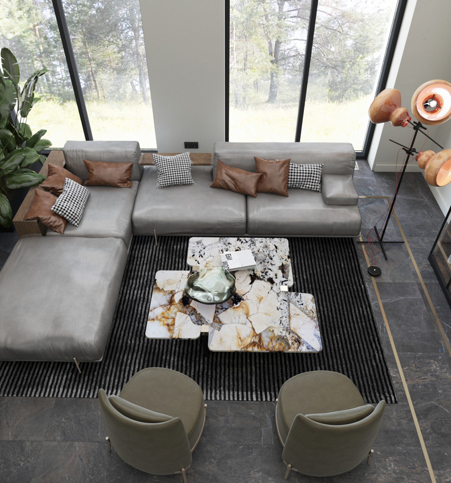 Интерьер загородного дома во Владимирской области