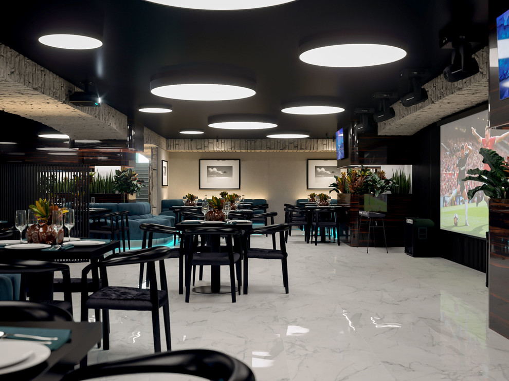 Дизайн интерьера квартиры, кафе "Бора-Бора"