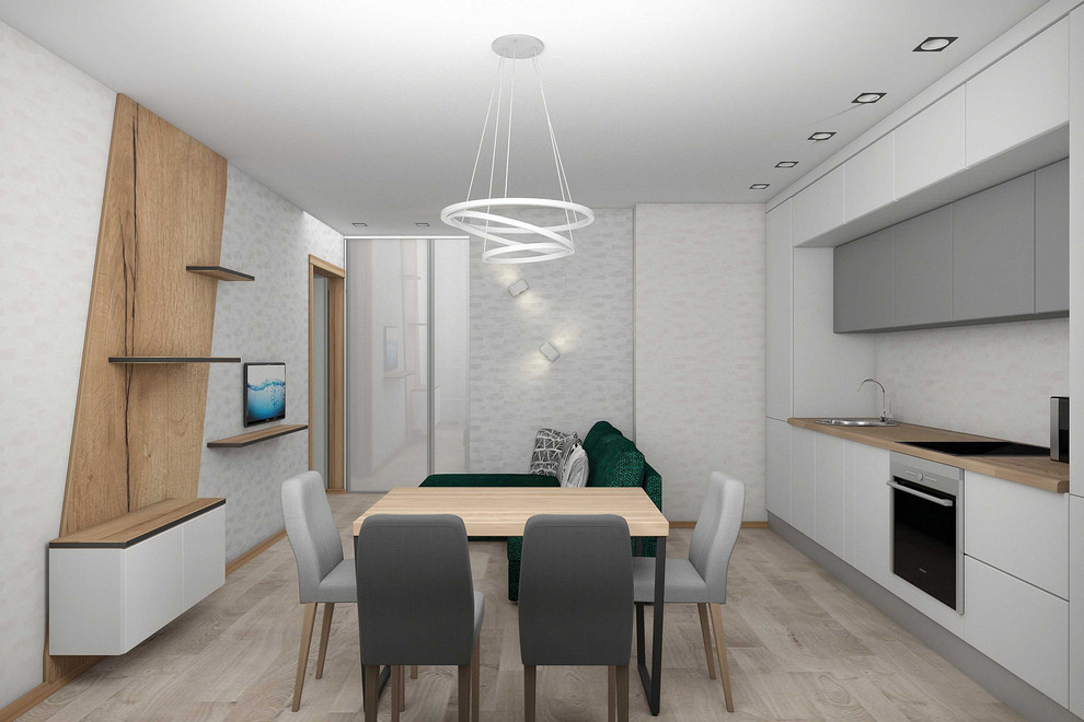 Бюджетный проект в панельном доме.