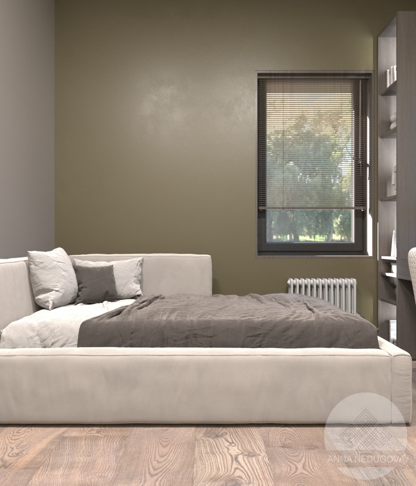 Дизайн проект загородного дома, д. Жаворонки, Московская область.