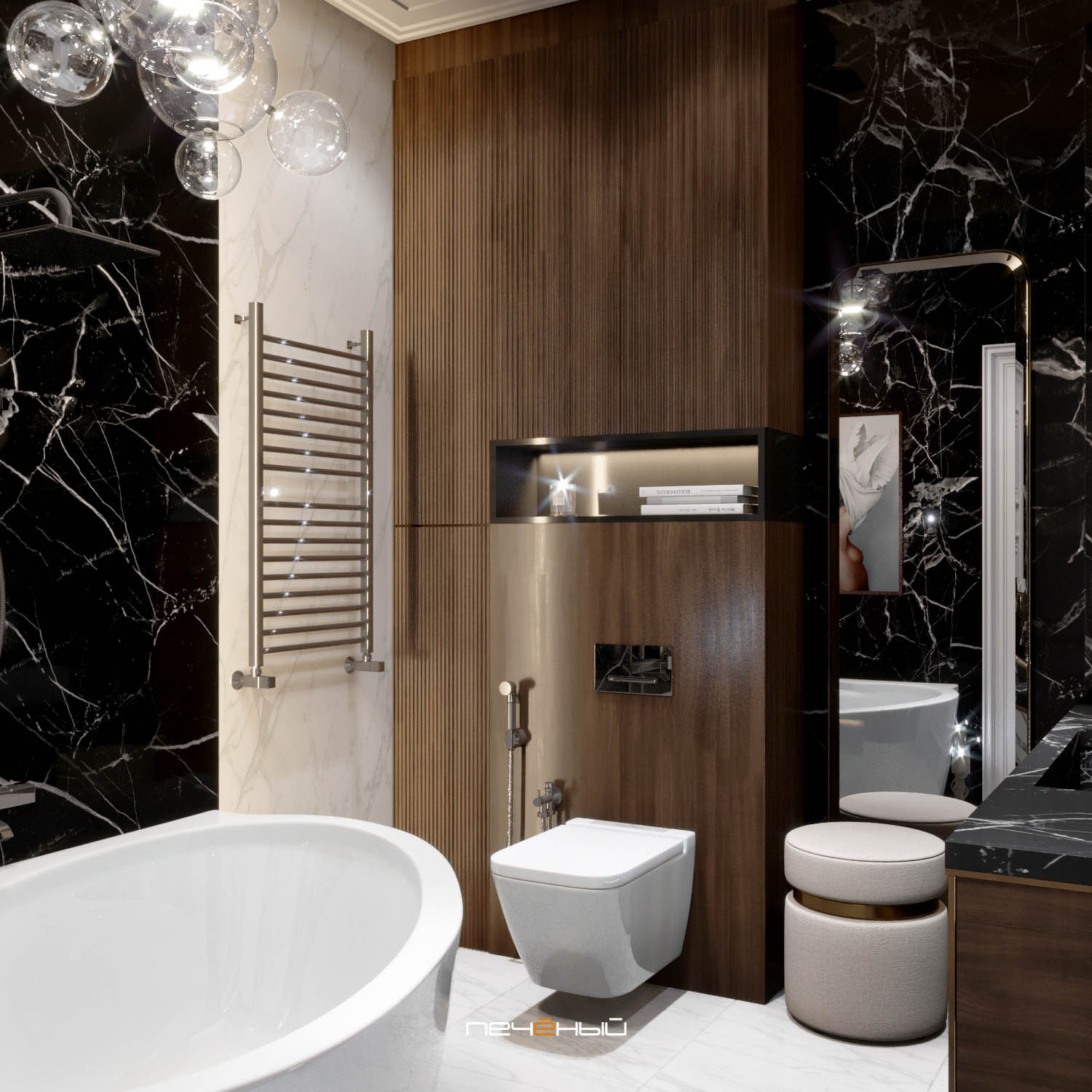 Санузел из 50 лучших интерьеров